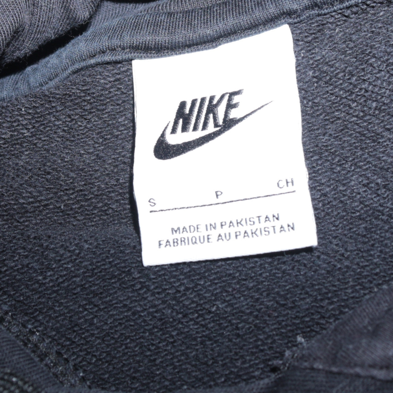 Mens UK Size S Nike Black Pullover Hoodie