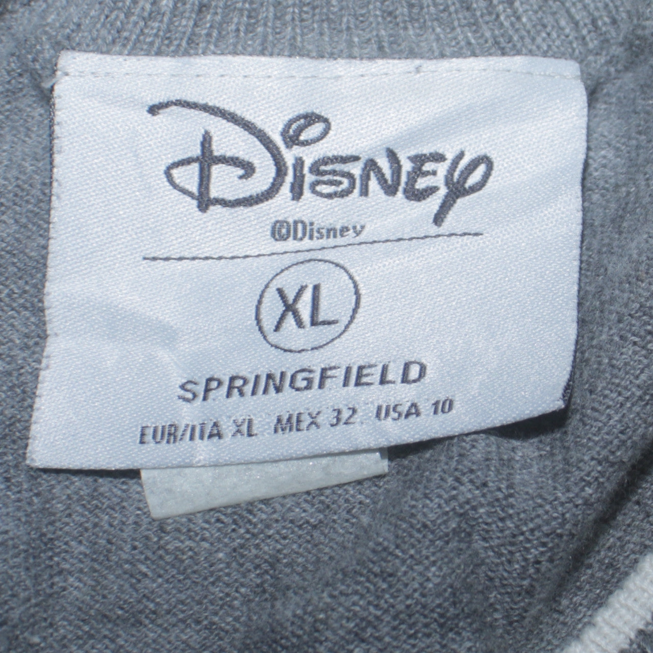 Womens UK Size XL Disney Grey Pullover Jumper