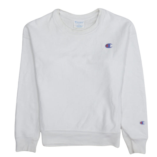 Womens UK Size S Champion White Pullover Sweatshirt