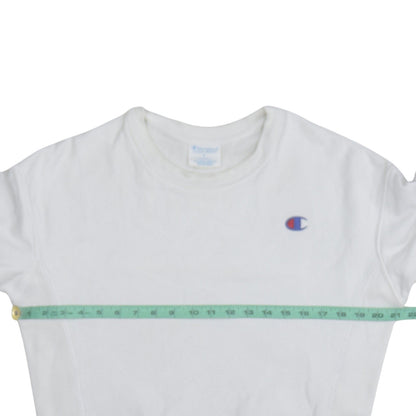 Womens UK Size S Champion White Pullover Sweatshirt