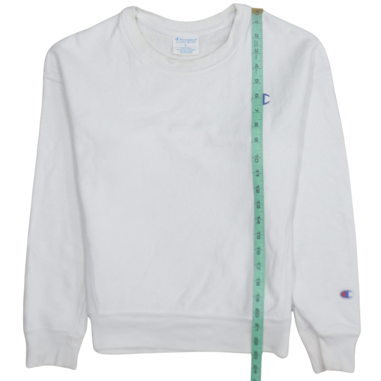 Womens UK Size S Champion White Pullover Sweatshirt