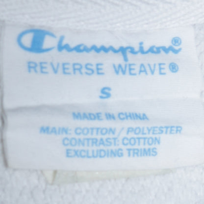 Womens UK Size S Champion White Pullover Sweatshirt