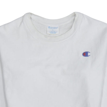 Womens UK Size S Champion White Pullover Sweatshirt