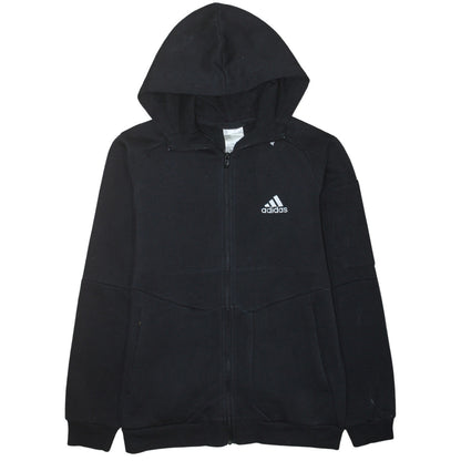 Mens UK Size S adidas Black Full Zip Hoodie