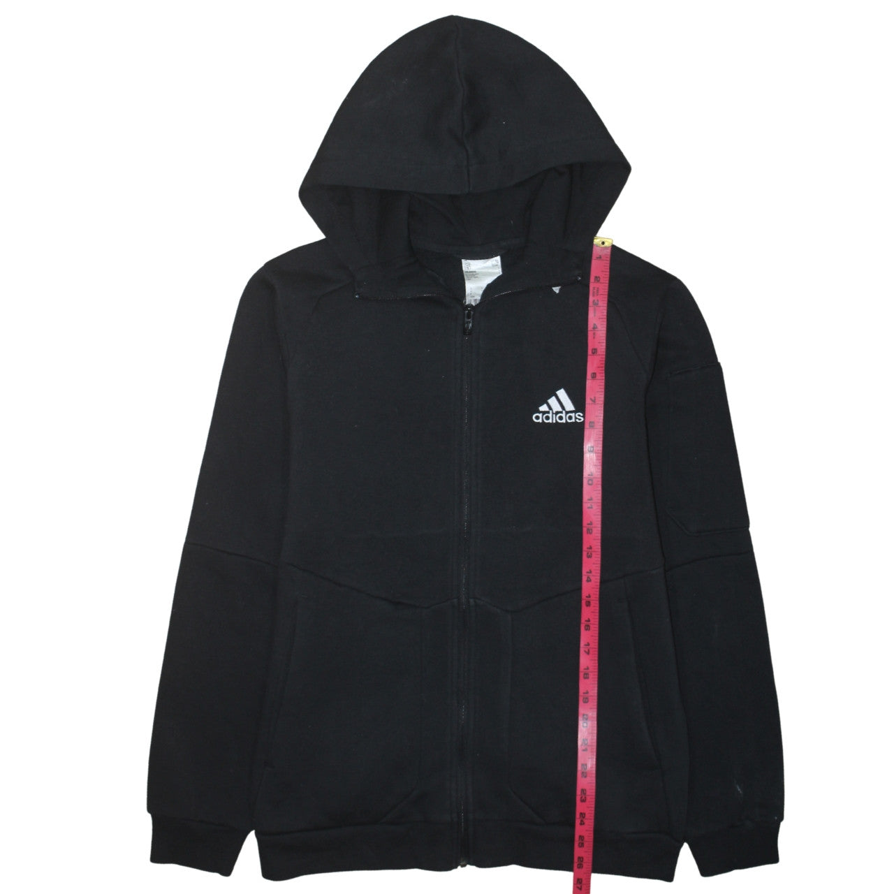 Mens UK Size S adidas Black Full Zip Hoodie