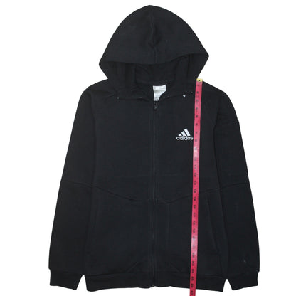 Mens UK Size S adidas Black Full Zip Hoodie