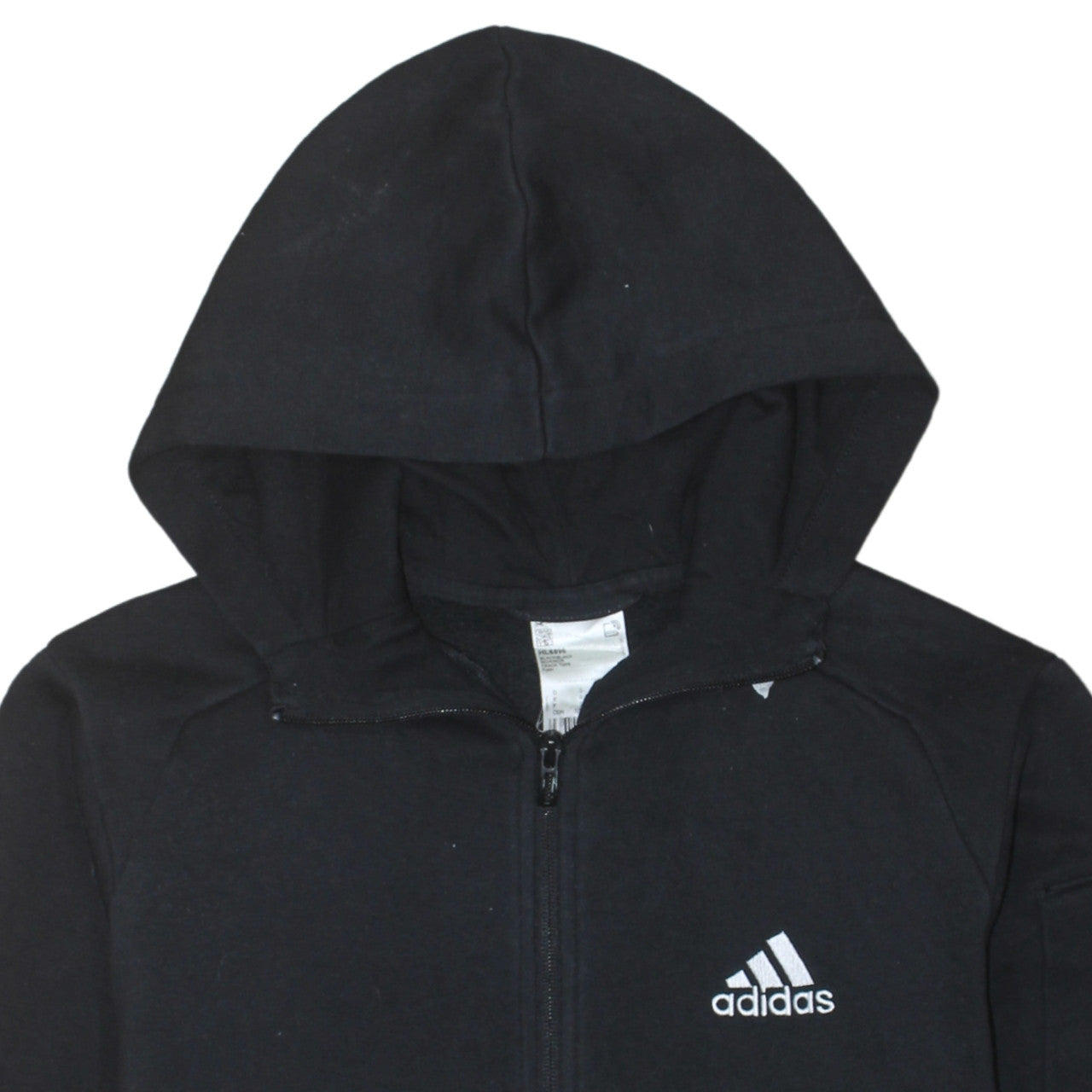 Mens UK Size S adidas Black Full Zip Hoodie