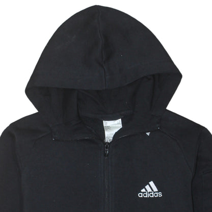 Mens UK Size S adidas Black Full Zip Hoodie