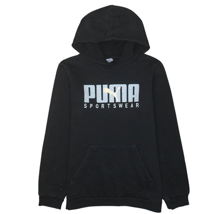 Boys UK Size 15-16 Years PUMA Black Pullover Hoodie