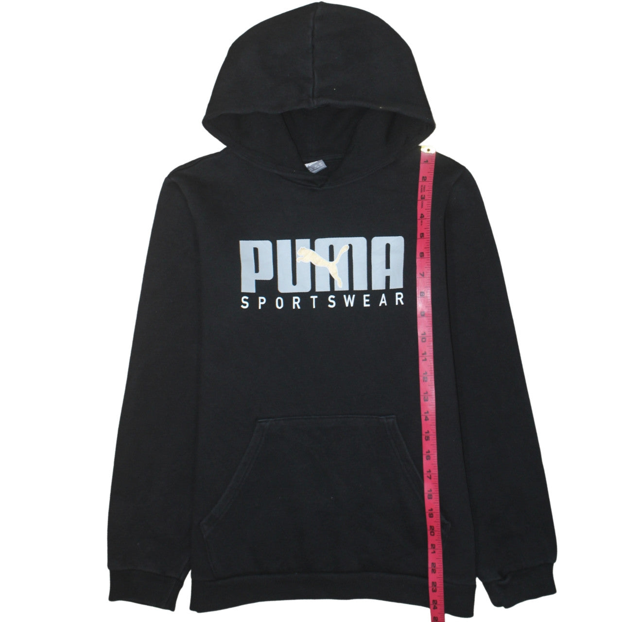 Boys UK Size 15-16 Years PUMA Black Pullover Hoodie