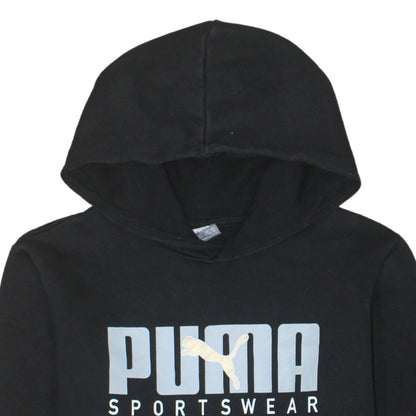 Boys UK Size 15-16 Years PUMA Black Pullover Hoodie