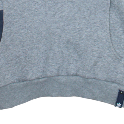 Mens UK Size M adidas Grey Henley Hoodie