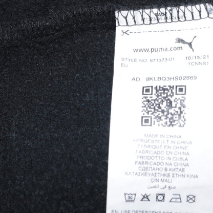 Puma Boys Black Hoodie 15-16 Years Pullover Fleece Logo Sportswear