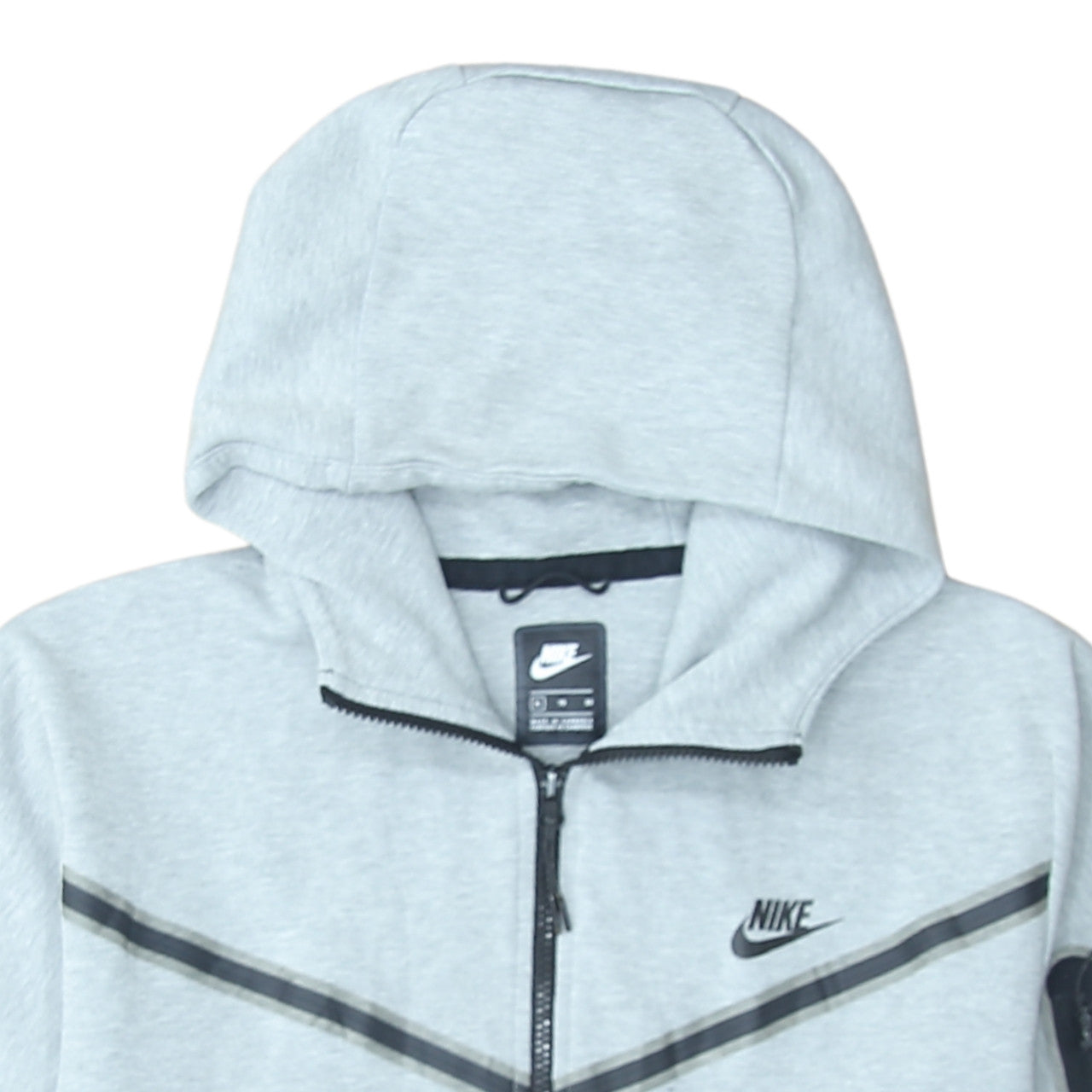Mens UK Size XL Nike Grey Full Zip Hoodie