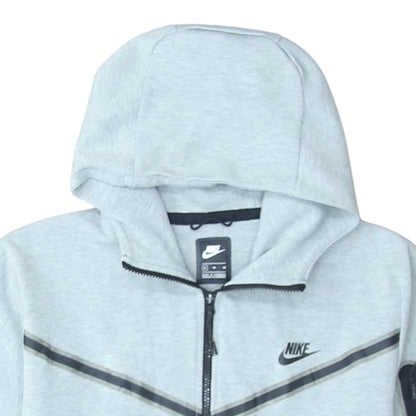 Mens UK Size XL Nike Grey Full Zip Hoodie