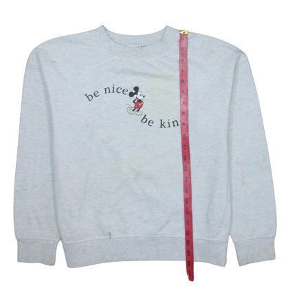 Womens UK Size XS Disney Grey Pullover Sweatshirt