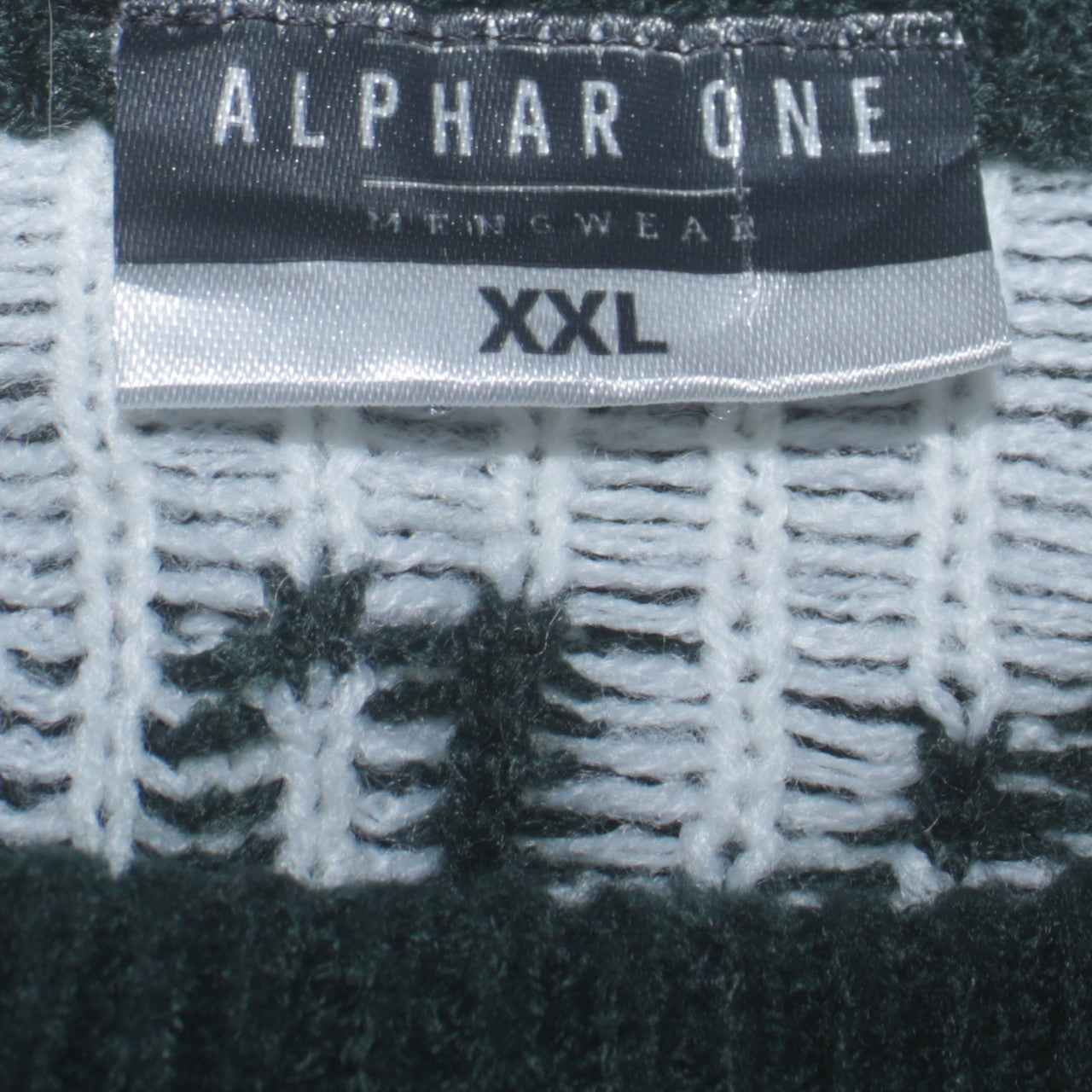 Mens UK Size 2XL Alphar One Green Pullover Jumper