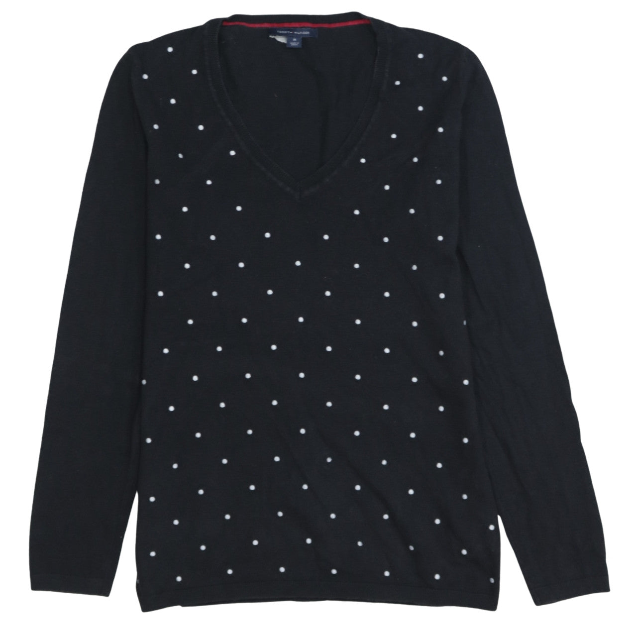 Womens UK Size M Tommy Hilfiger Black Pullover Jumper