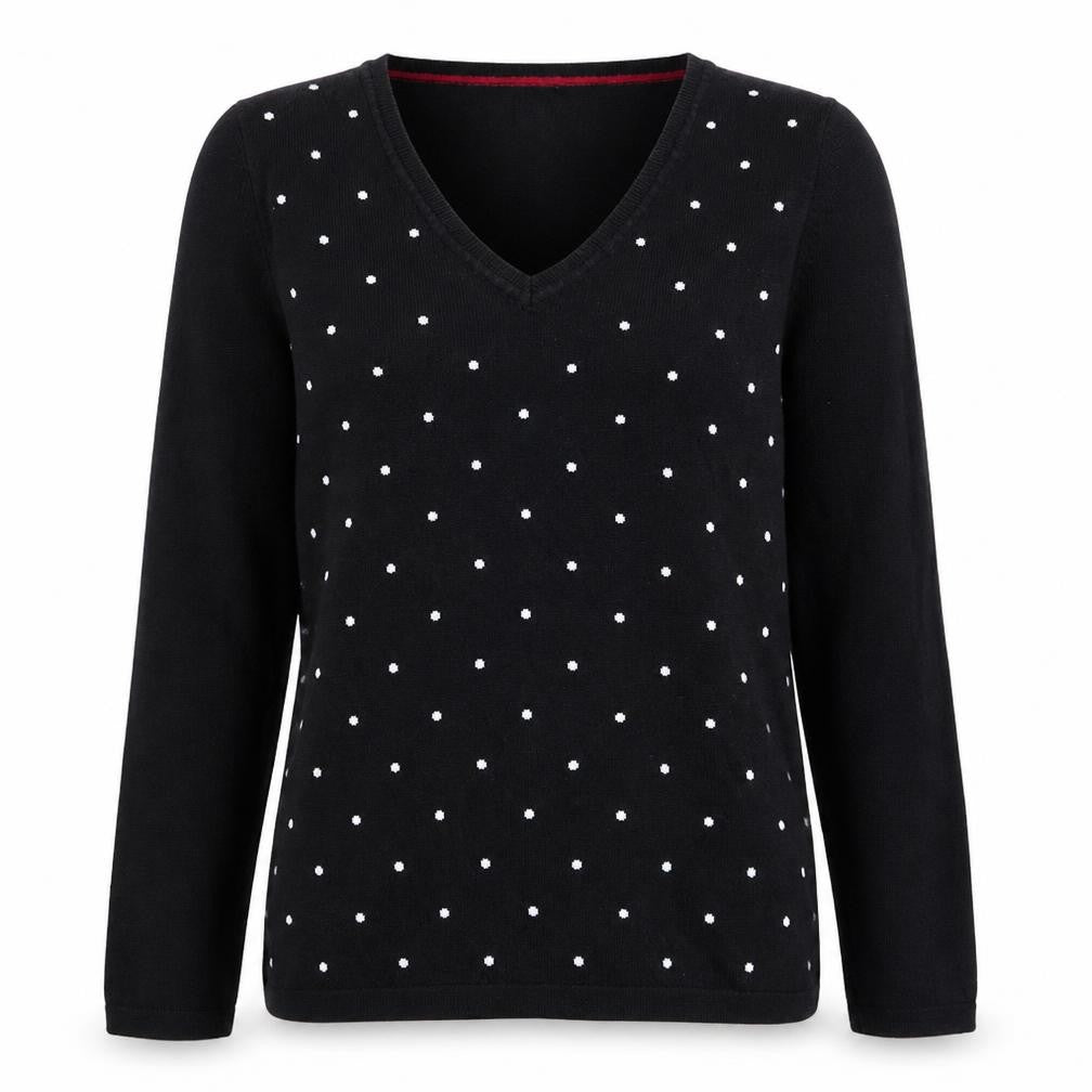 Womens UK Size M Tommy Hilfiger Black Pullover Jumper