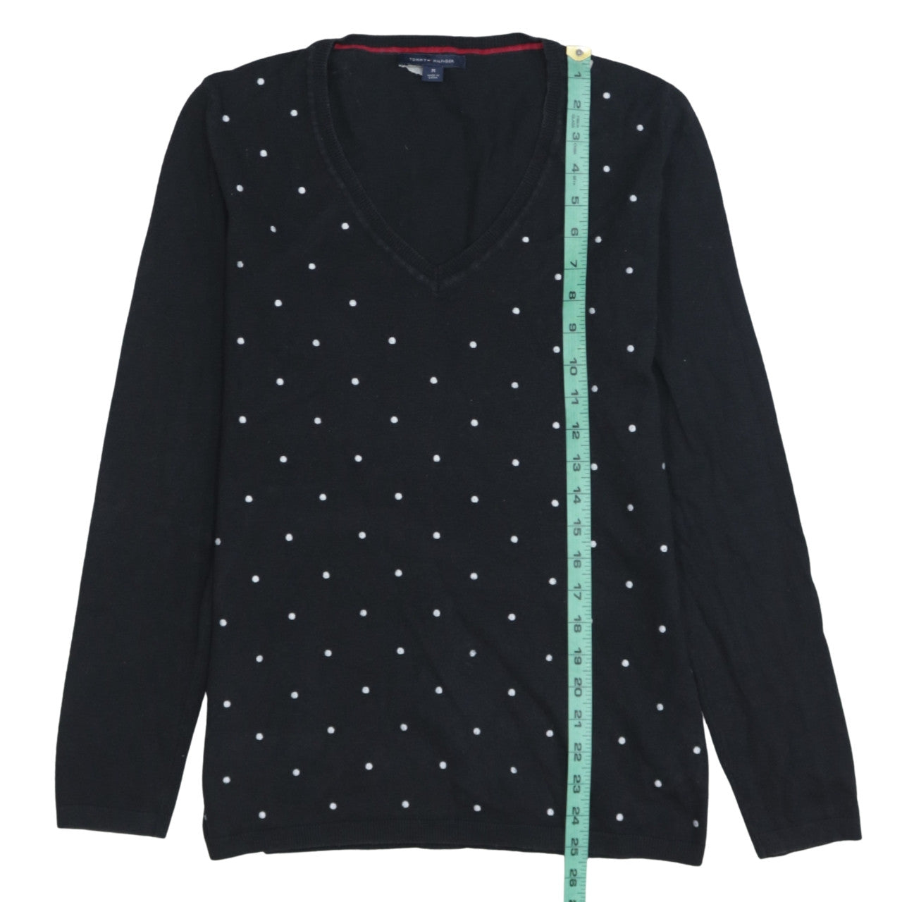 Womens UK Size M Tommy Hilfiger Black Pullover Jumper