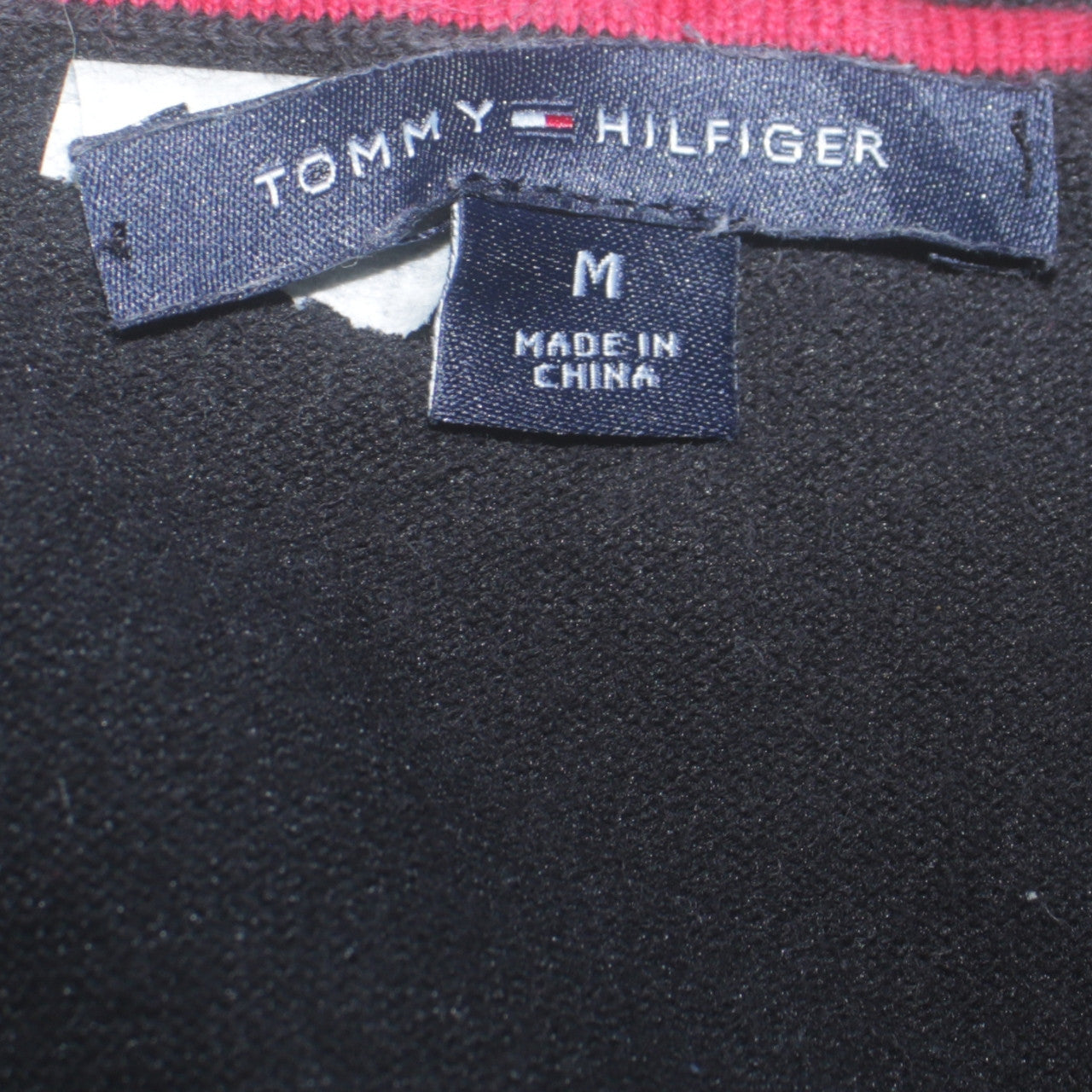 Womens UK Size M Tommy Hilfiger Black Pullover Jumper