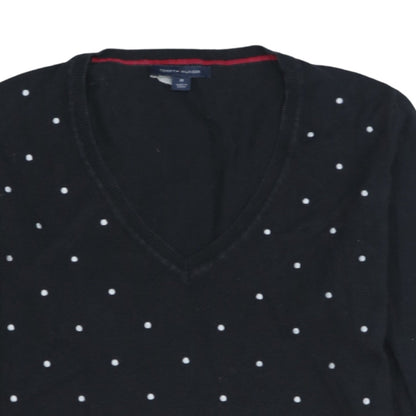 Womens UK Size M Tommy Hilfiger Black Pullover Jumper