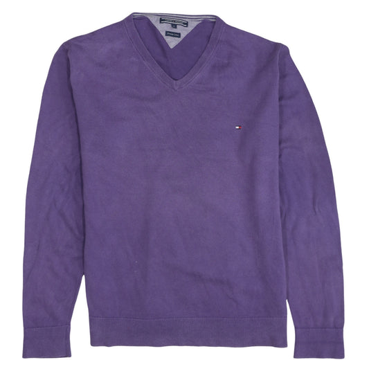 Mens UK Size XL Tommy Hilfiger Purple Pullover Jumper