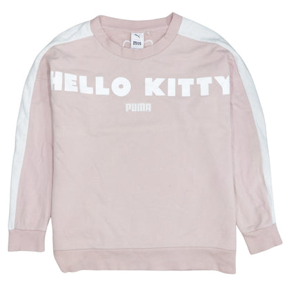 Womens UK Size M PUMA Pink Pullover Sweatshirt