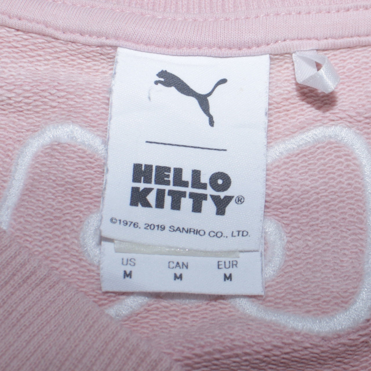 Womens UK Size M PUMA Pink Pullover Sweatshirt
