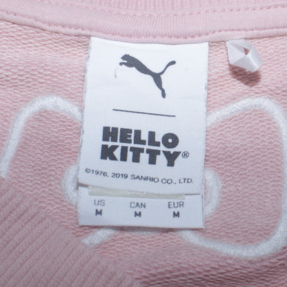 Womens UK Size M PUMA Pink Pullover Sweatshirt