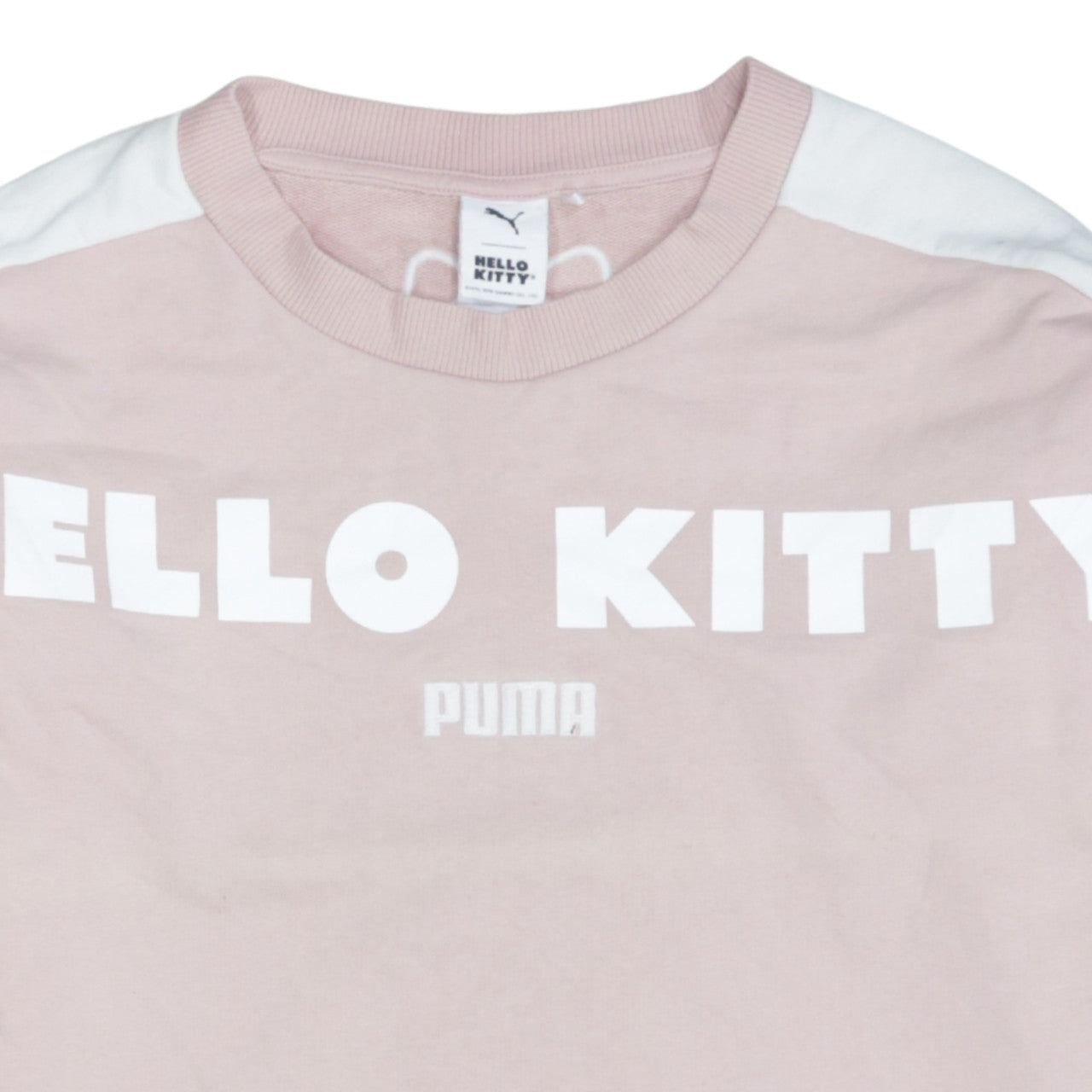 Womens UK Size M PUMA Pink Pullover Sweatshirt