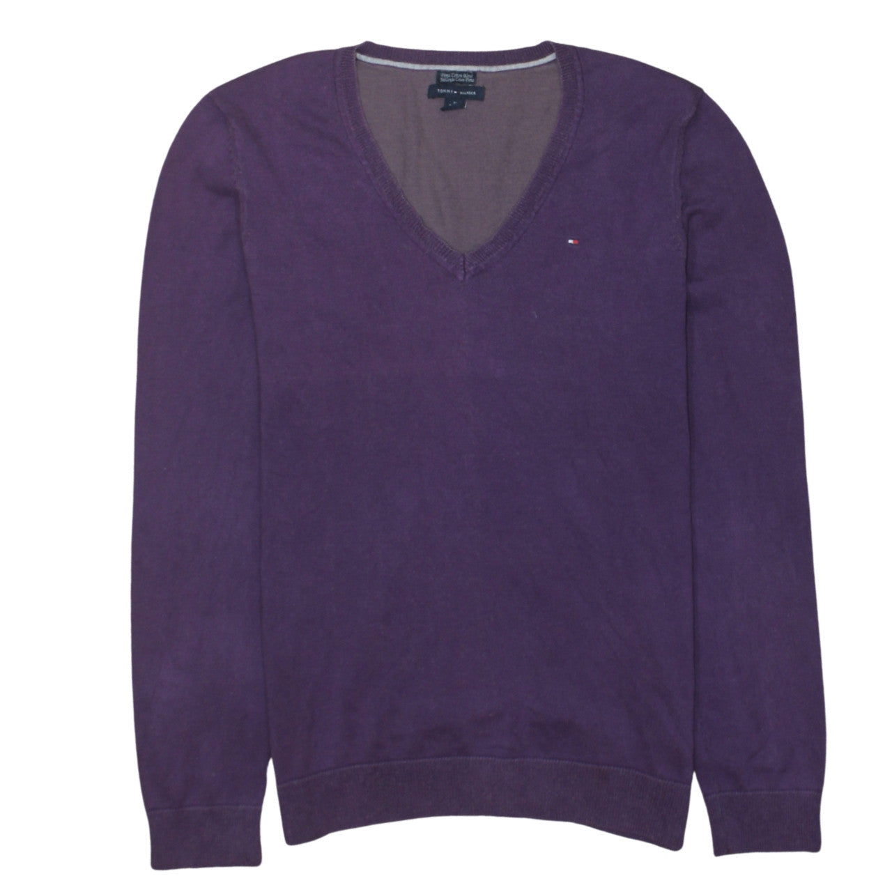 Mens UK Size M Tommy Hilfiger Purple Pullover Jumper