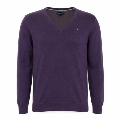 Mens UK Size M Tommy Hilfiger Purple Pullover Jumper