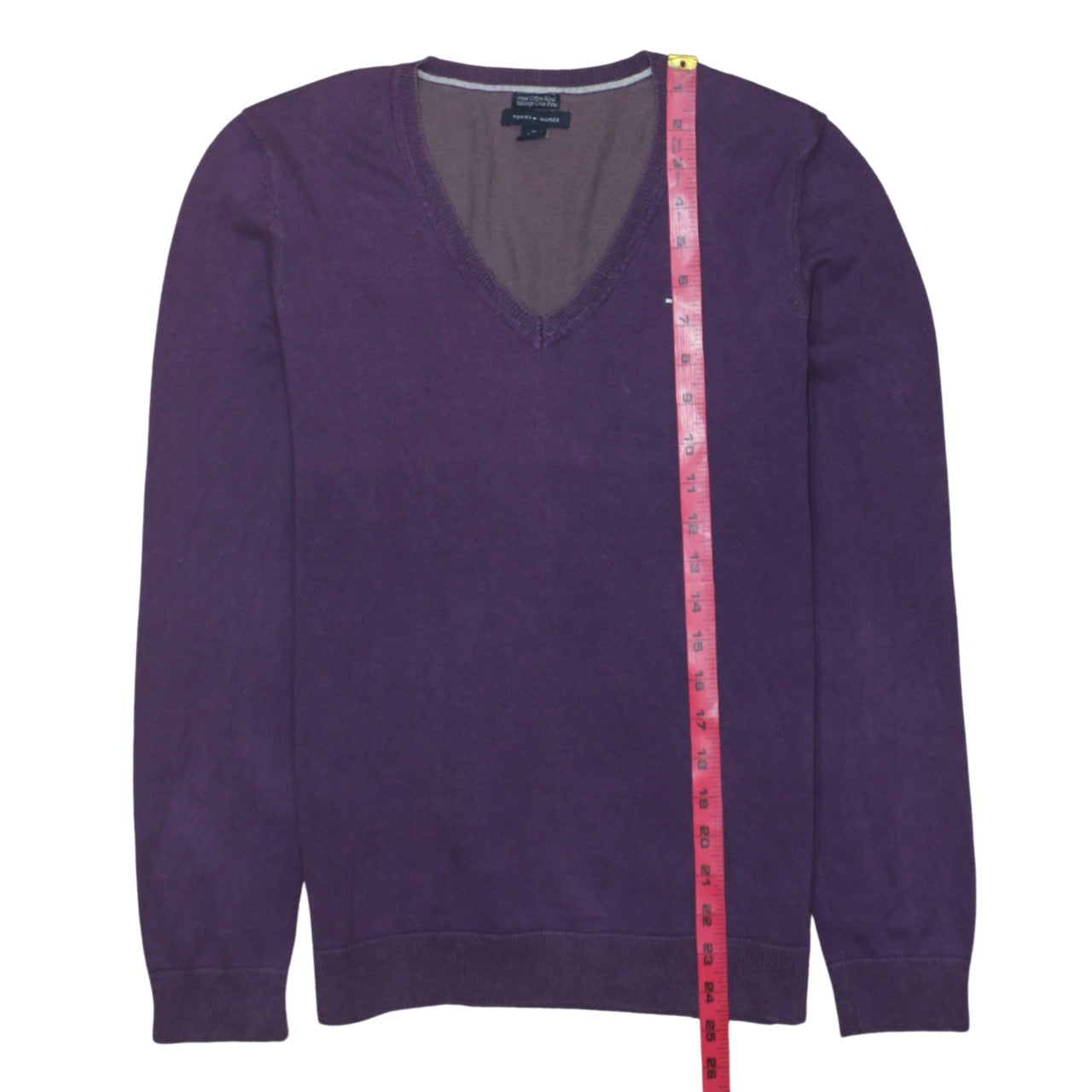 Mens UK Size M Tommy Hilfiger Purple Pullover Jumper