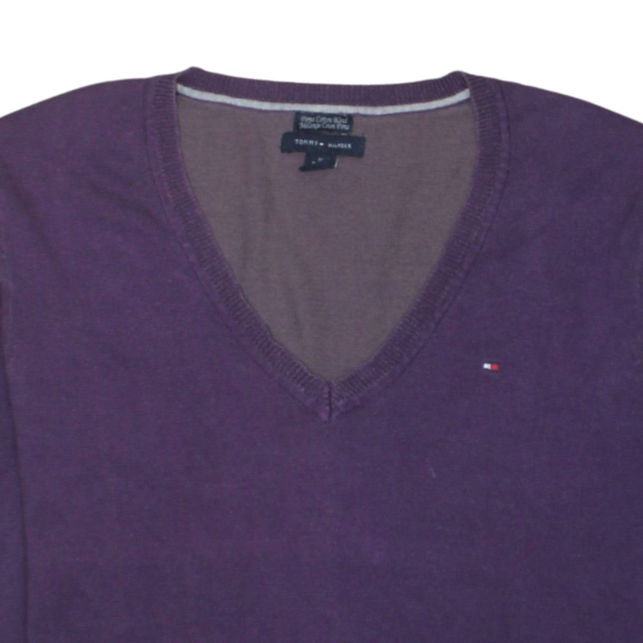 Mens UK Size M Tommy Hilfiger Purple Pullover Jumper