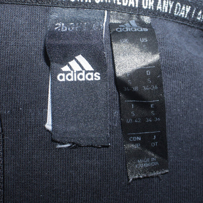 Womens UK Size S adidas Black Full Zip Hoodie