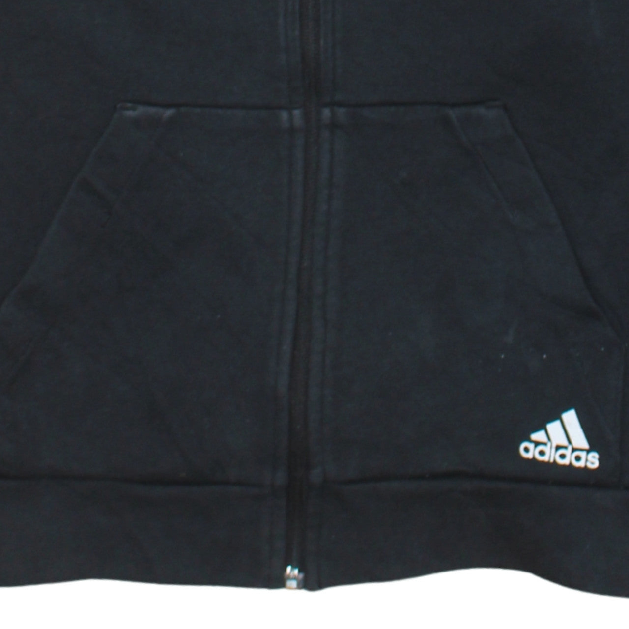Womens UK Size S adidas Black Full Zip Hoodie