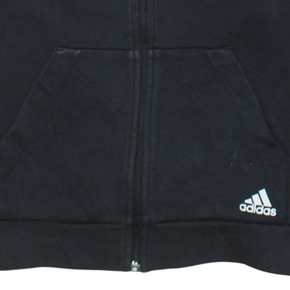 Womens UK Size S adidas Black Full Zip Hoodie