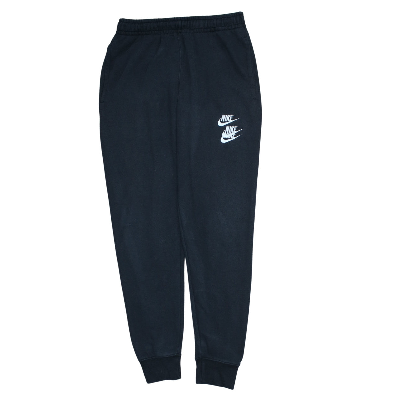 Mens UK Size S Nike Regular Fit Jogger Black Trousers