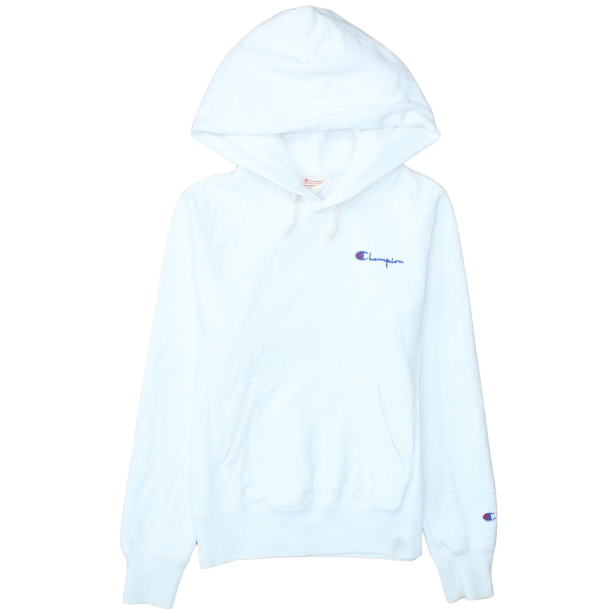 Womens UK Size S Champion White Pullover Hoodie