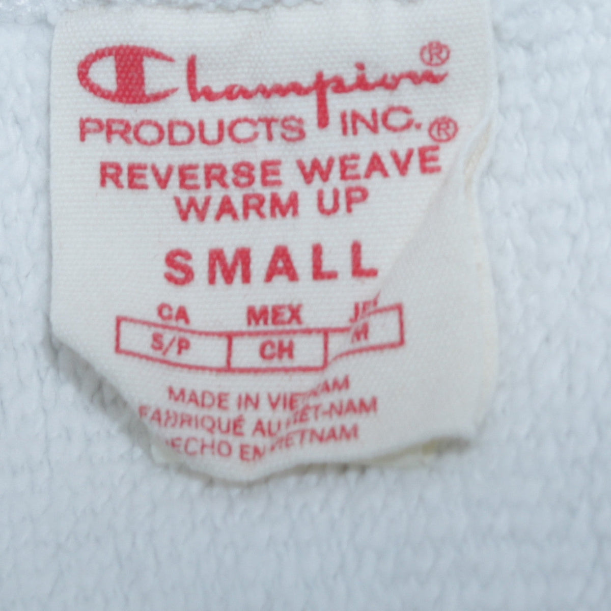 Womens UK Size S Champion White Pullover Hoodie