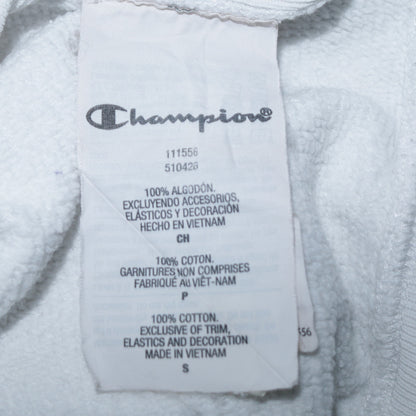 Womens UK Size S Champion White Pullover Hoodie