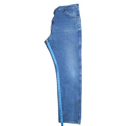 Mens UK Size L Wrangler Regular Fit Straight Blue Jeans
