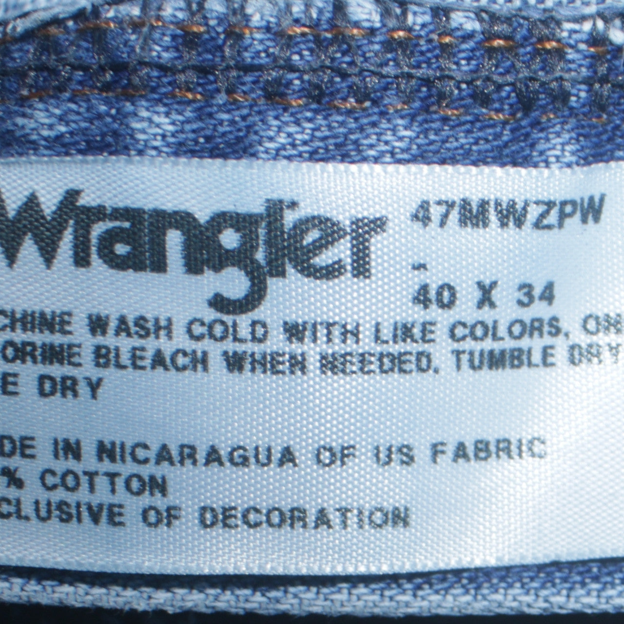 Mens UK Size L Wrangler Regular Fit Straight Blue Jeans