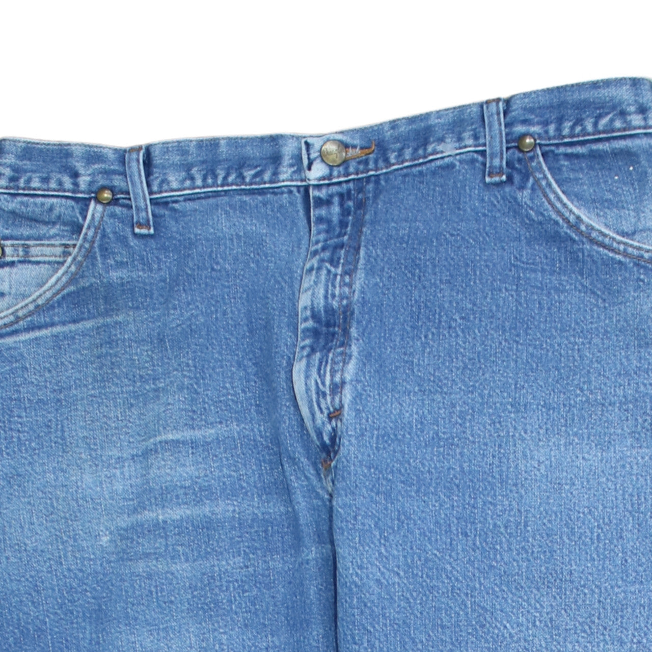 Mens UK Size L Wrangler Regular Fit Straight Blue Jeans