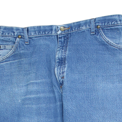 Mens UK Size L Wrangler Regular Fit Straight Blue Jeans