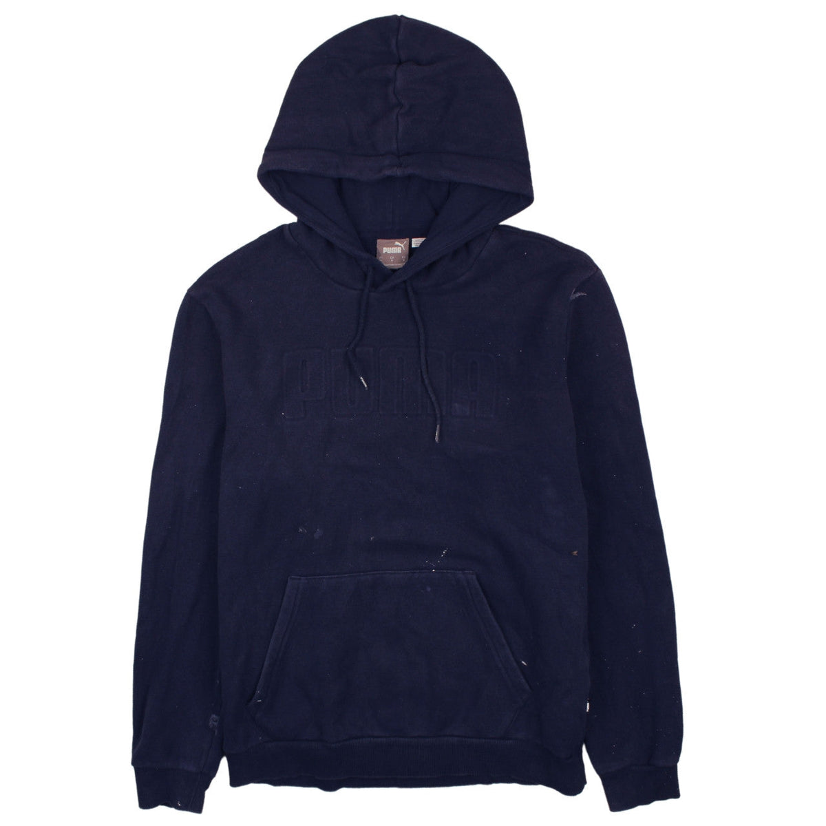 Mens UK Size M PUMA Blue Pullover Hoodie