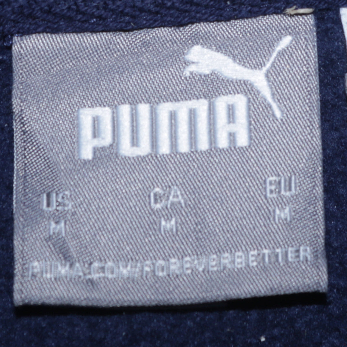 Mens UK Size M PUMA Blue Pullover Hoodie