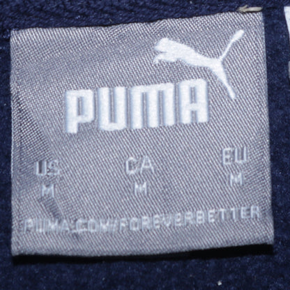 Mens UK Size M PUMA Blue Pullover Hoodie