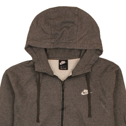 Mens UK Size L Nike Grey Full Zip Hoodie